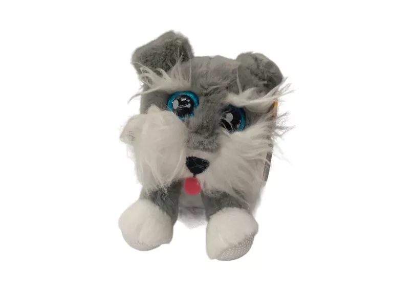 WOOF RUNTS MINI PLUSZAK SZNAUCER SZCZEKAJĄCY PIES MASKOTKA