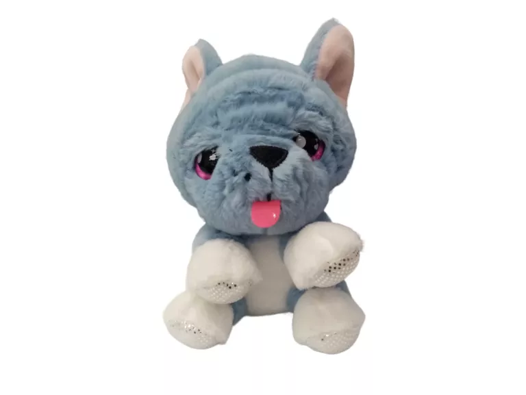 WOOF RUNTS MINI PLUSZAK BULDOG FRANCUSKI SZCZEKAJĄCY PIES MASKOTKA