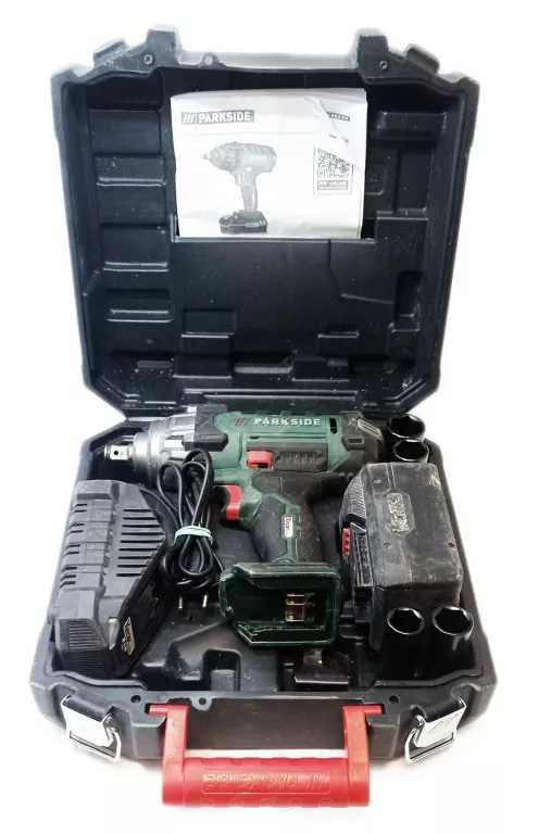 KLUCZ UDAROWY PARKSIDE PASSK 20-LI A1 - KOMPLET
