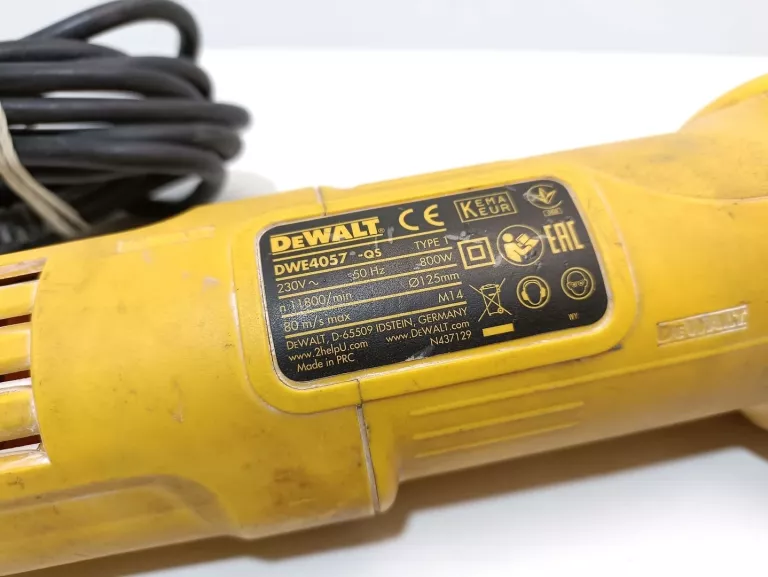 SZLIFIERKA KĄTOWA DEWALT DWE4057
