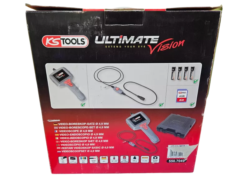 KAMERA INSPEKCYJNA ENDOSKOP KS TOOLS 550.7049