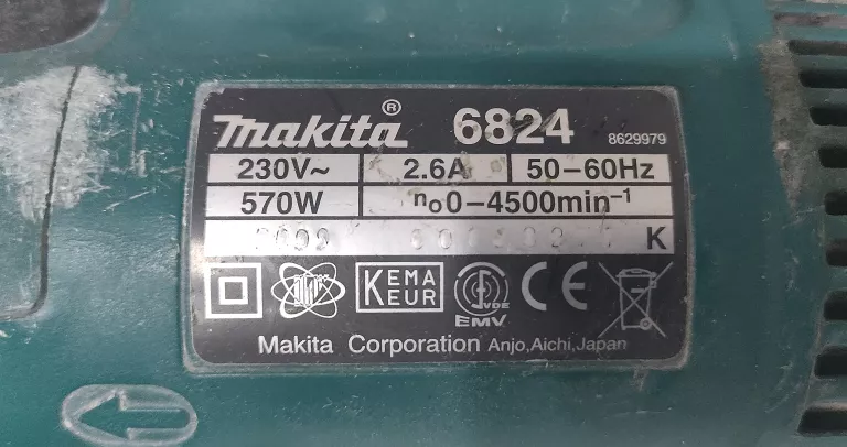 WKRĘTARKA MAKITA ZASILANIE SIECIOWE 230 V 6824