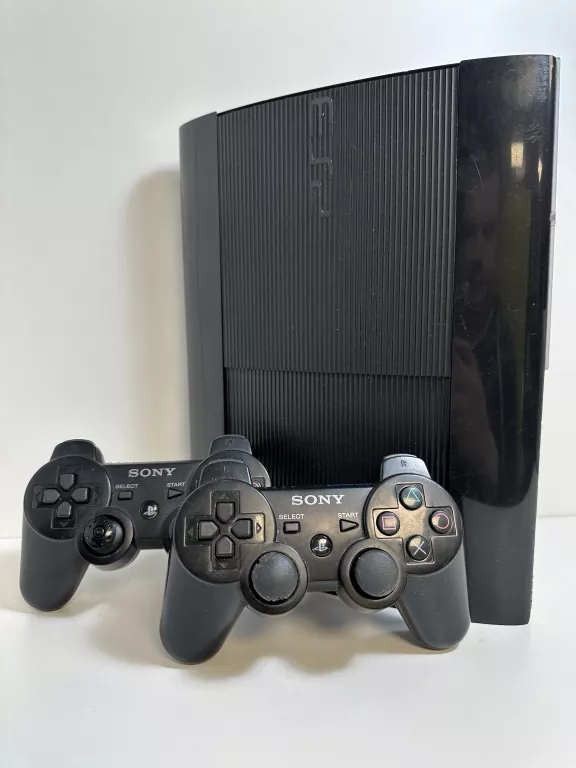 KONSOLA SONY PS3 SUPER SLIM 12GB 2X PAD/FIFA 19 WARTO/OKAZJA