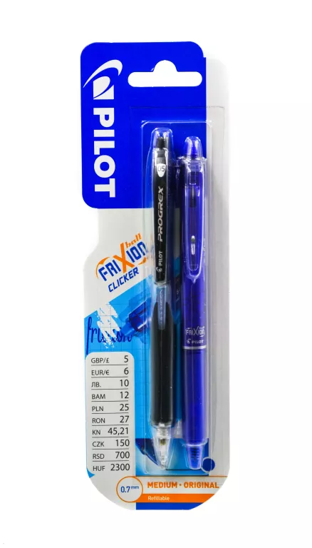 DŁUGOPISY 2 SZT PILOT FRIXON 0.7MM