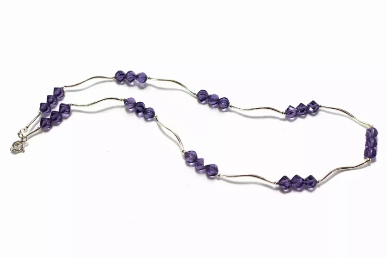 wspanialy-srebrny-naszyjnik-z-fioletowymi-oczkami-105g-p925-42cm-rodzaj-2205-2