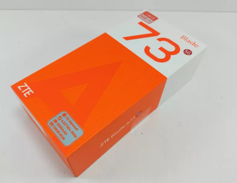 SMARTFON ZTE BLADE A73 5G 4/128GB - NOWY - GWARANCJA 12MC