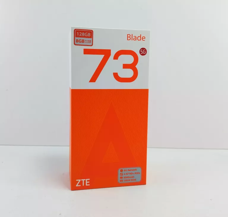 SMARTFON ZTE BLADE A73 5G 4/128GB - NOWY - GWARANCJA 12MC