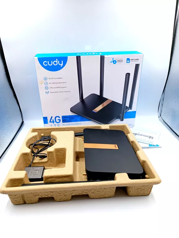 CUDY ROUTER LT500D MESH AC1200 4G LTE SIM PUD