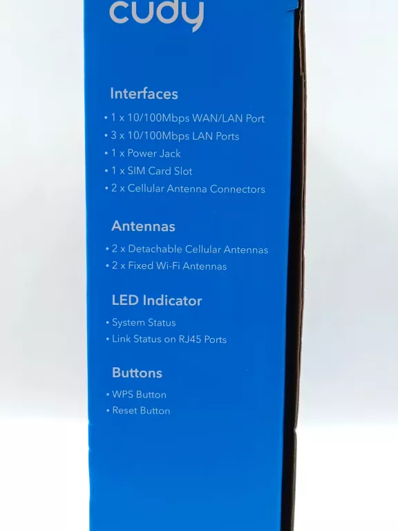 CUDY ROUTER LT500D MESH AC1200 4G LTE SIM PUD