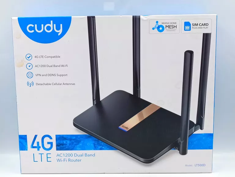 CUDY ROUTER LT500D MESH AC1200 4G LTE SIM PUD