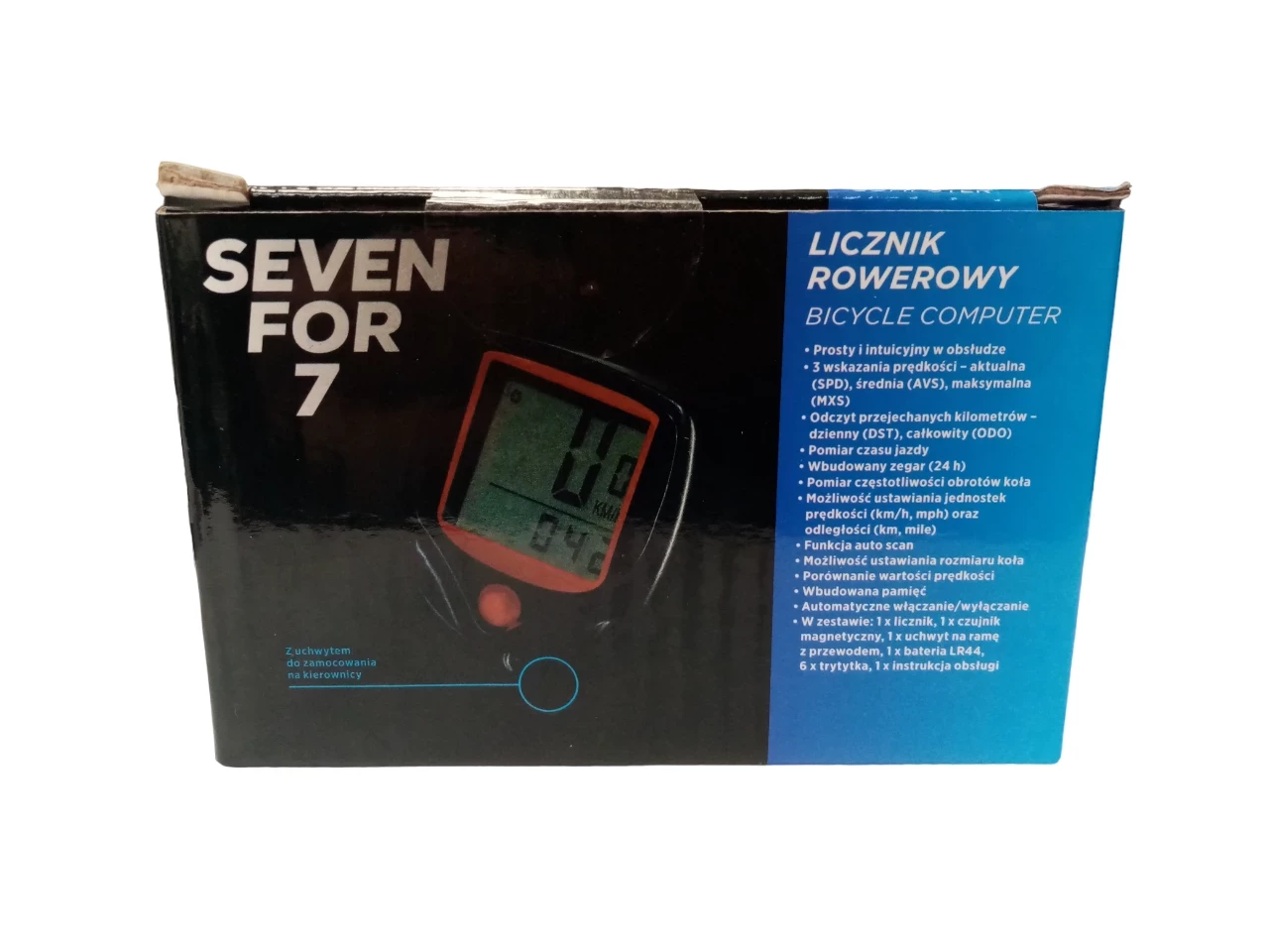 Seven For 7 Racket LICZNIK ROWEROWY PRZEWODOWY SEVEN FOR 7 CZARNY | Liczniki rowerowe ...