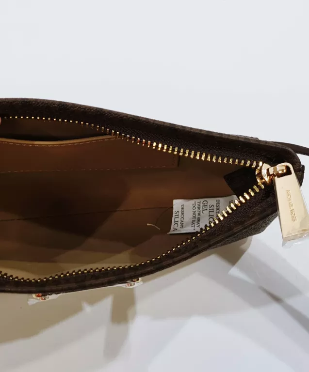 TOREBKA MICHAEL KORS BRĄZOWA SASZETKA NERKA