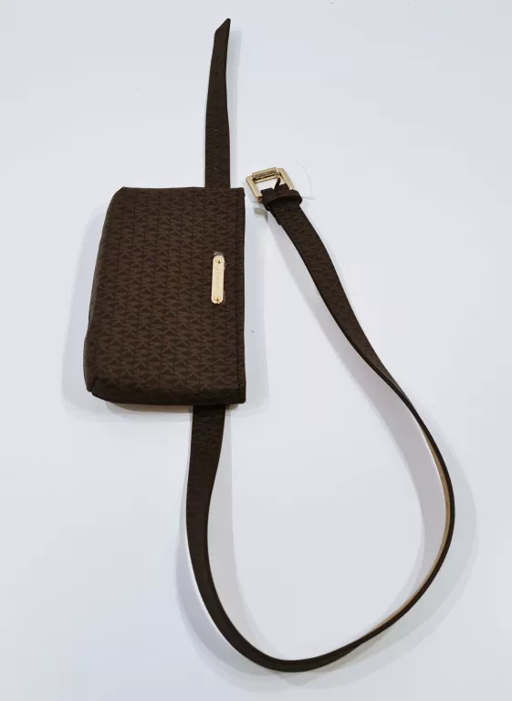 TOREBKA MICHAEL KORS BRĄZOWA SASZETKA NERKA