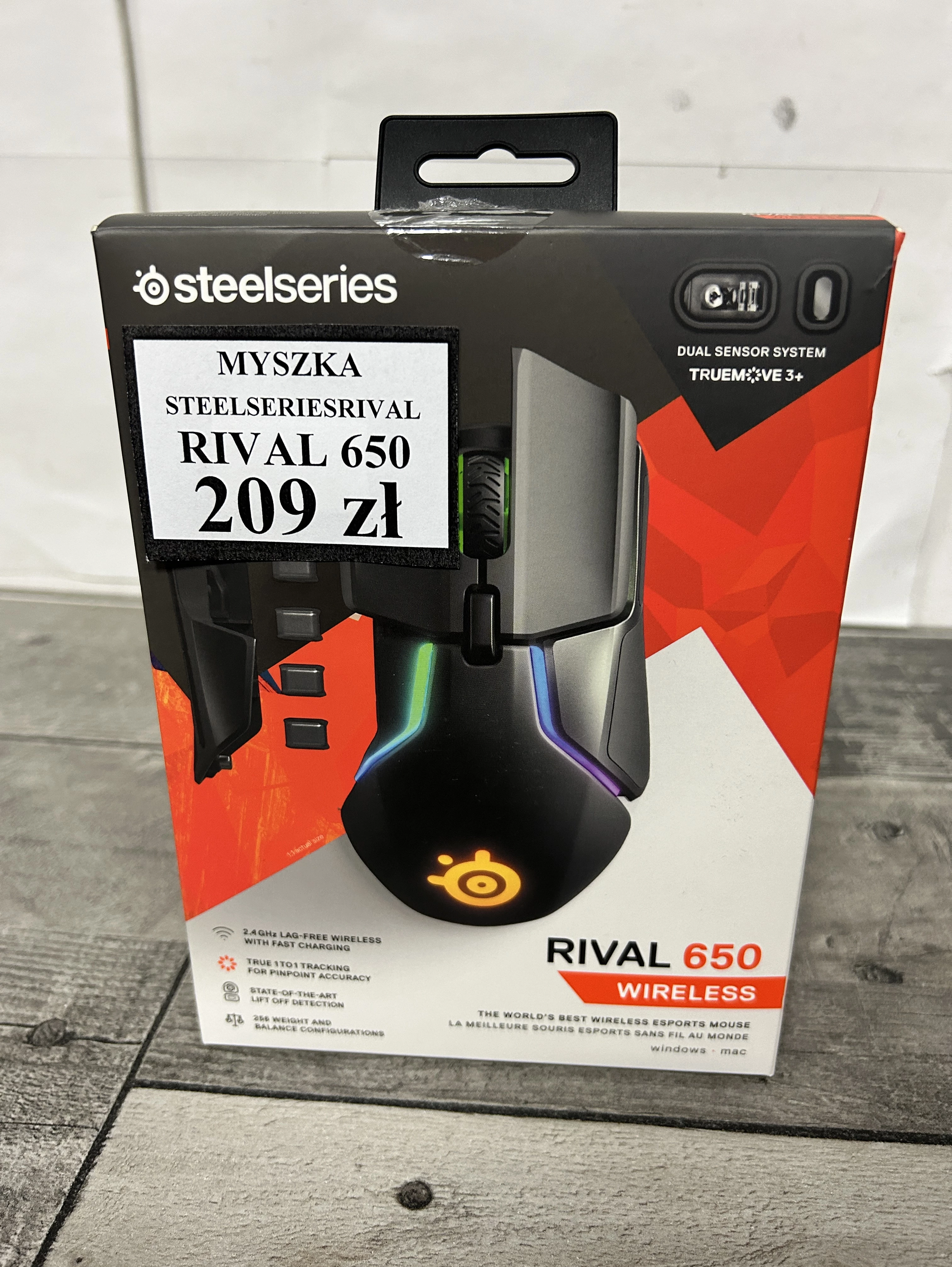 myszka-steelseries-rival-650-stan-uzywany
