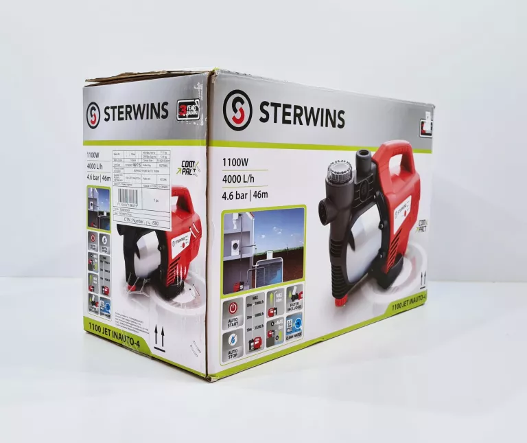 HYDROFOR BEZZBIORNIKOWY 1100W 4000 L/H STERWINS JET INAUTO-4