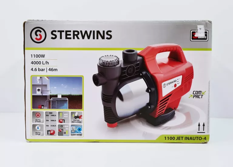 HYDROFOR BEZZBIORNIKOWY 1100W 4000 L/H STERWINS JET INAUTO-4