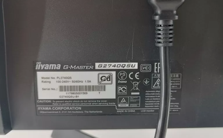 MONITOR LED IIYAMA G-MASTER G2740QSU 27"