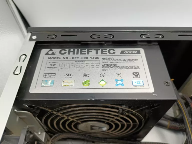 KOMPUTER STACJONARNY RYZEN 5 4500 24GB SSD 128GB 500GB RTX 4060 8GB