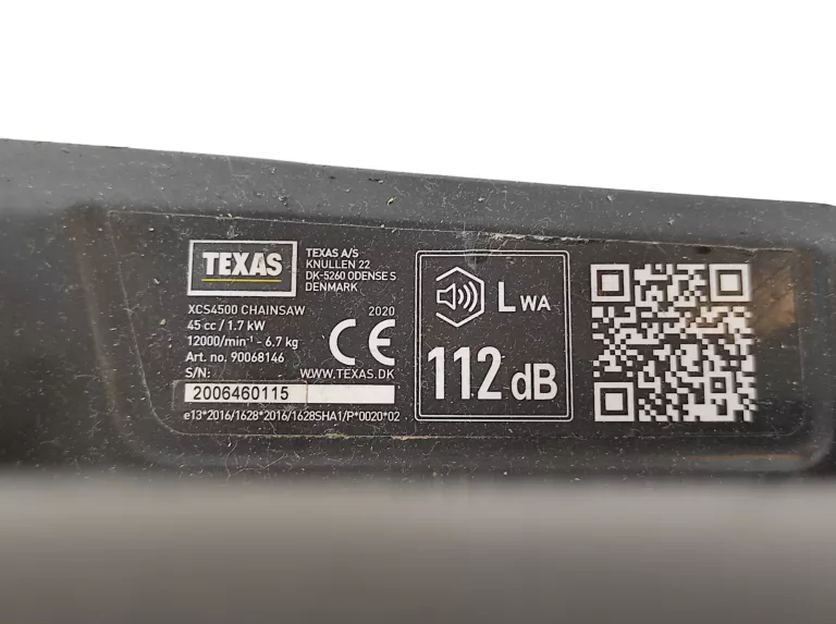 PIŁA SPALINOWA TEXAS XCS4500 1,7KW 2,3KM 45CCM