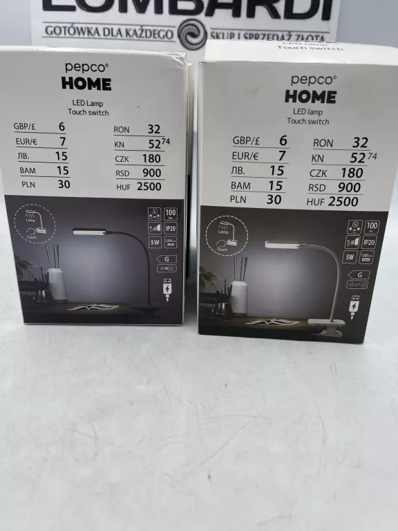 LAMPKA BIURKOWA LED USB PEPCO HOME CZARNA/BIAŁA