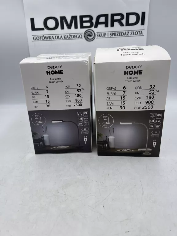 LAMPKA BIURKOWA LED USB PEPCO HOME CZARNA/BIAŁA