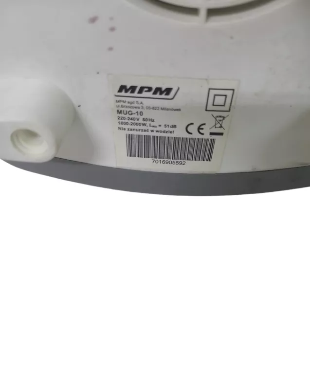 TERMOWENTYLATOR MPM MUG-10 2000 W