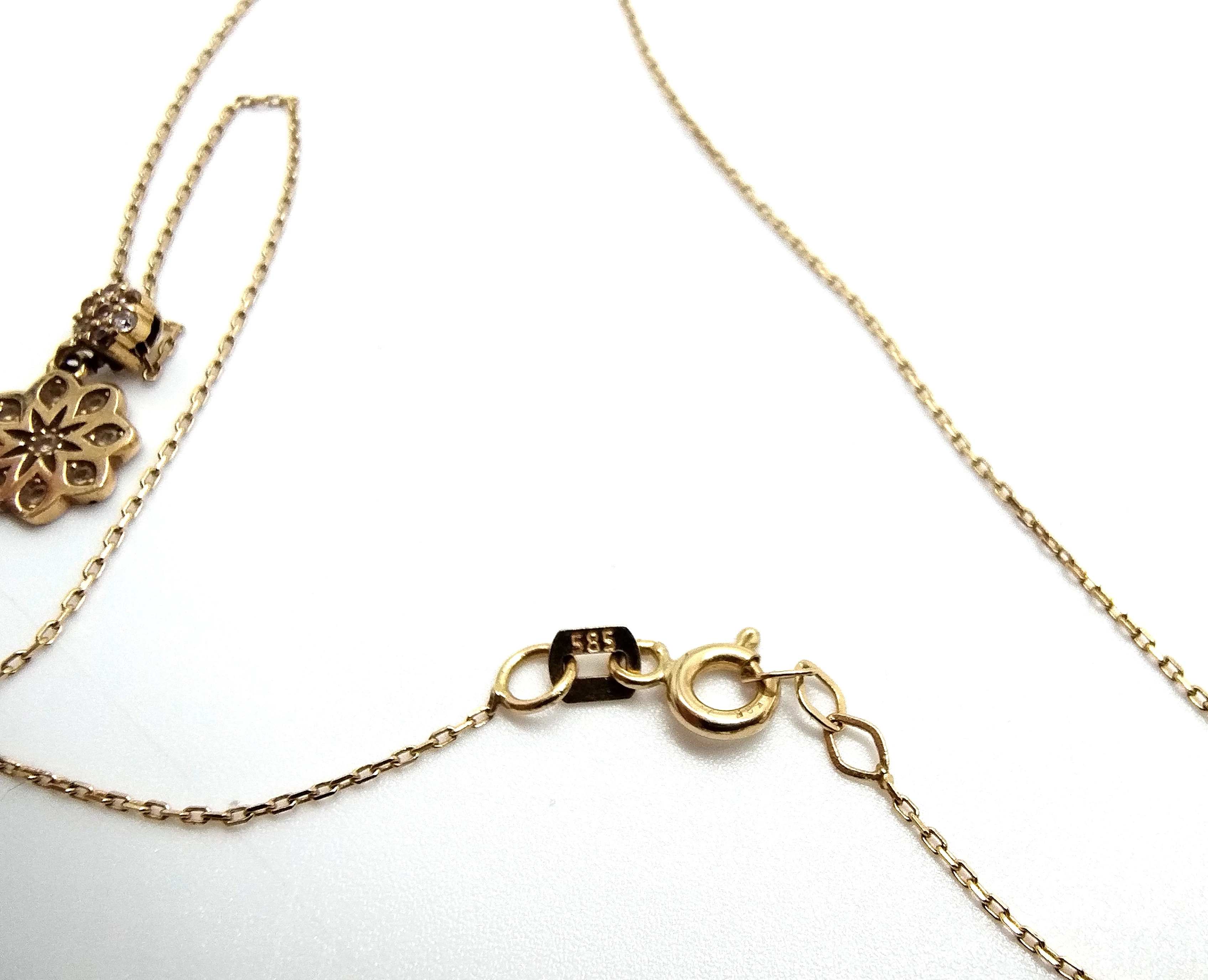 delikatny-zloty-lancuszek-z-zawieszka-585170g-dlugosc-calkowita-40