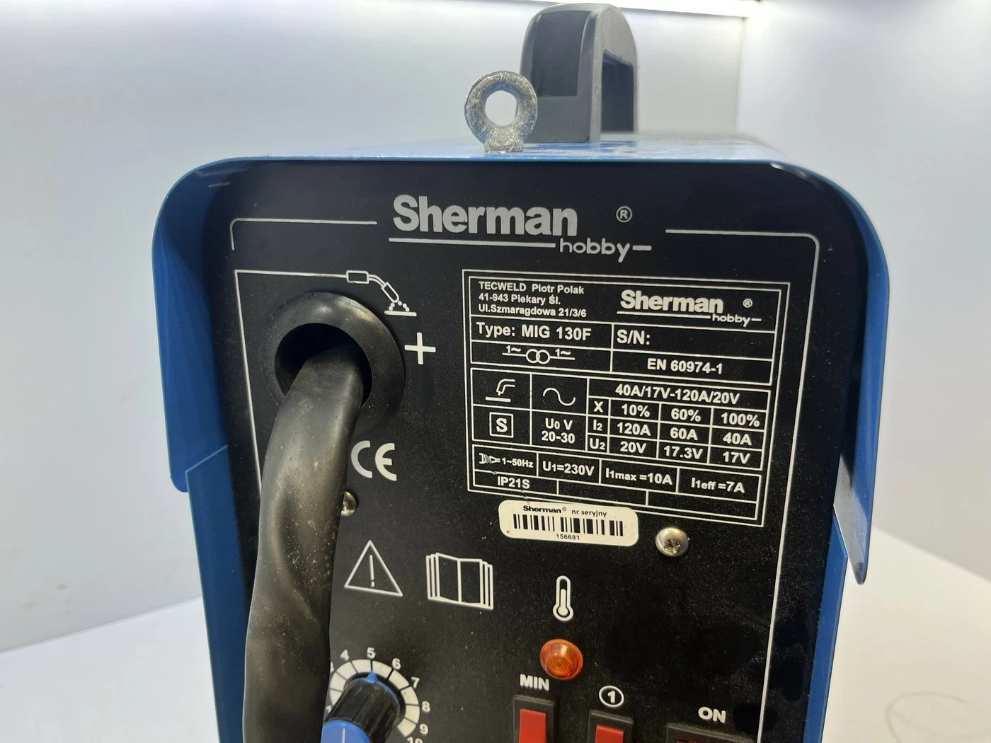 spawarka-migomat-bezgazowy-sherman-130f-mig-mag-stan-uzywany