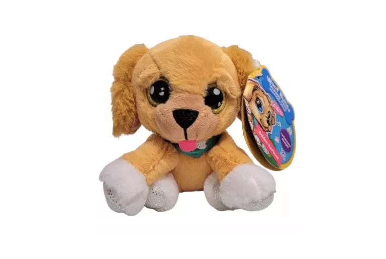 WOOF RUNTS MINI PLUSZAK GOLDEN RETRIEVER SZCZEKAJĄCY PIES MASKOTKA