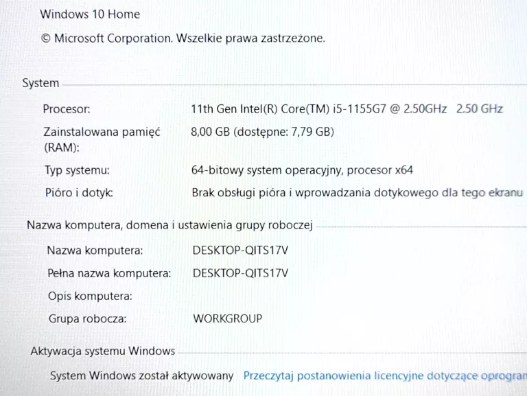 LAPTOP HUAWEI MATEBOOK D15 I5-1155G7 8GB 512GB