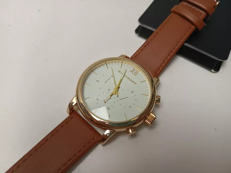 ZEGAREK MĘSKI NEW YORKER BRĄZOWY ICONO HOMME