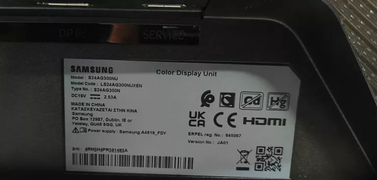MONITOR GAMINGOWY SAMSUNG S24AG320NU
