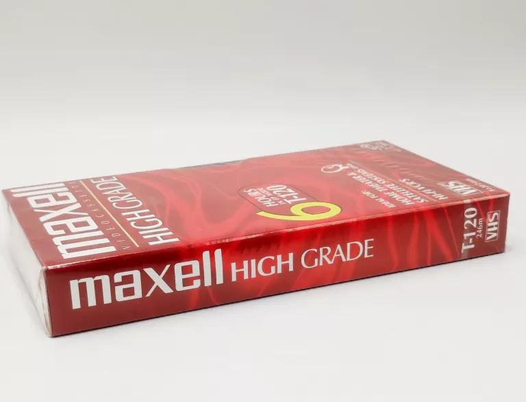CZYSTA KASETA MAXELL VHS T-120/246M FOLIA