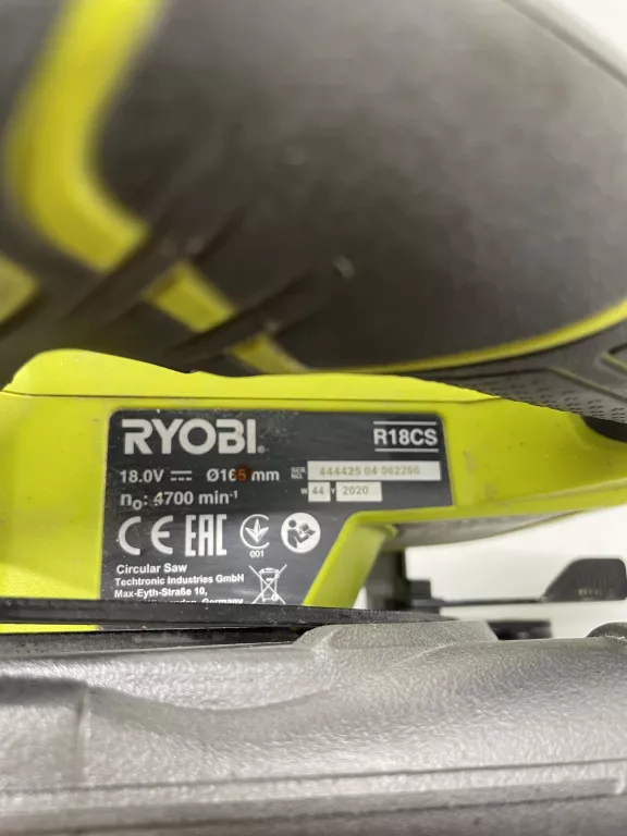 PILARKA TARCZOWA AKUMULATOROWA RYOBI ONE+ R18CS