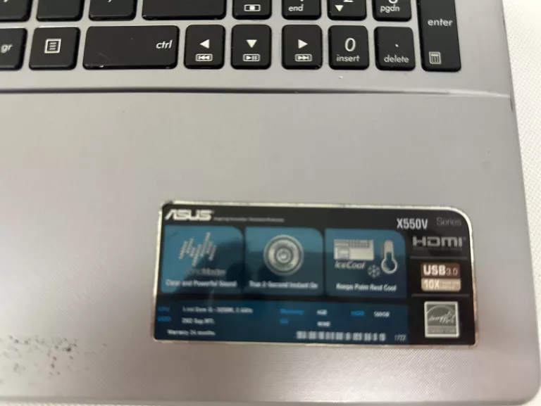 LAPTOP ASUS X550V