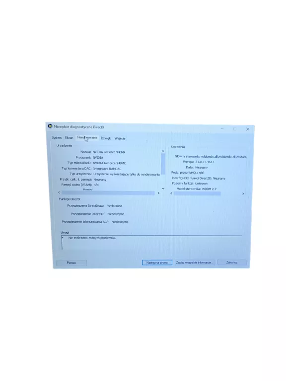 LAPTOP MSI GL72 6QC 12/1TB USZK. OBUDOWA/BATERIA