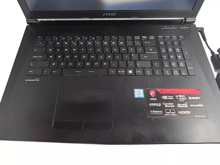 LAPTOP MSI GL72 6QC 12/1TB USZK. OBUDOWA/BATERIA