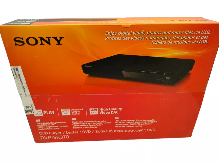 ODTWARZACZ DVD SONY DVP-SR370
