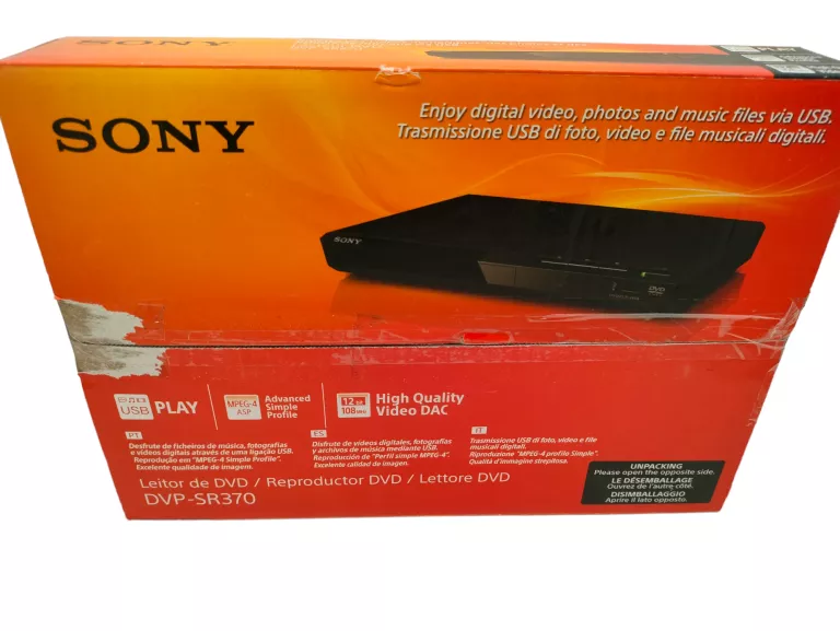 ODTWARZACZ DVD SONY DVP-SR370