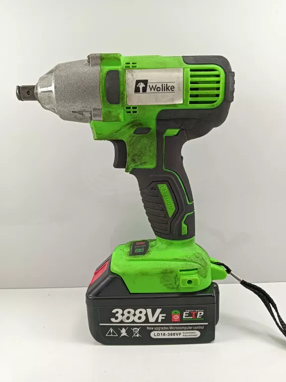 KLUCZ UDAROWY ELEKTRYCZNY + 2 AKU 18V