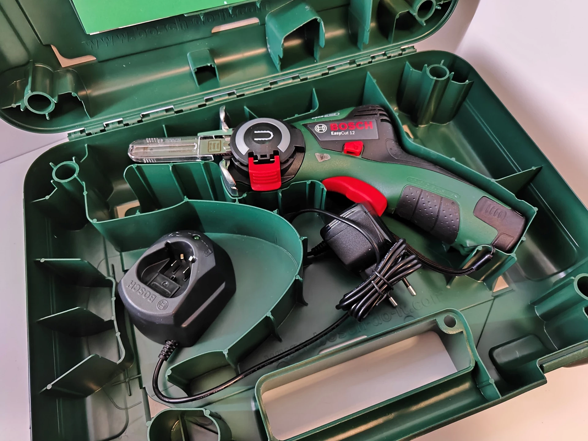 BOSCH EASYCUT 12 PIŁA AKUMULATOROWA PILARKA AKU WIELOFUNKCYJNA WALIZKA ...