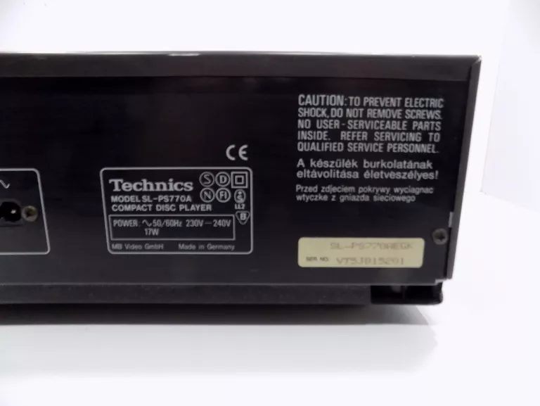 WYBORNY ODTWARZACZ CD TECHNICS SL-PS770A CZARNY