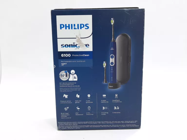 SZCZOTECZKA SONICZNA PHILIPS SONICARE PROTECTIVECLEAN 6100 GRANATOWA