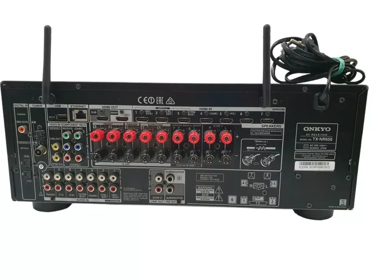 ONKYO TX-NR656 AMPLITUNER KINA DOMOW. 7.2 BT WIFI