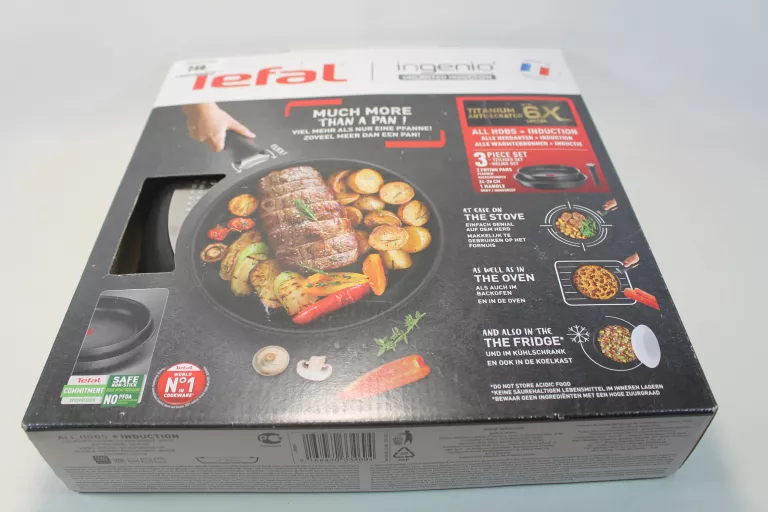 ZESTAW PATELNI TEFAL INGENIO UNLIMITED - 3 ELEMENTY 24CM/28CM + RĄCZKA