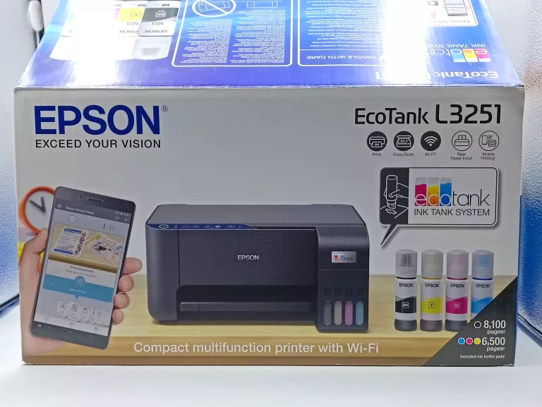 DRUKARKA EPSON ECOTANK L3251 KPL TANIE TUSZE WIFI
