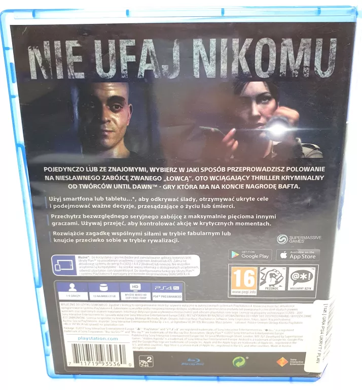 GRA PS4 UKRYTY PLAN