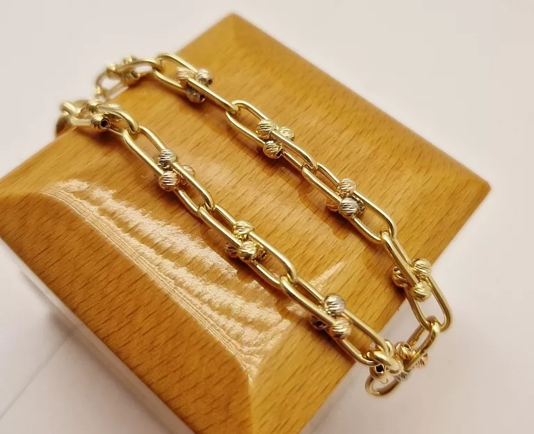 BAJECZNA ZŁOTA BRANSOLETKA 6,37 G 20 CM