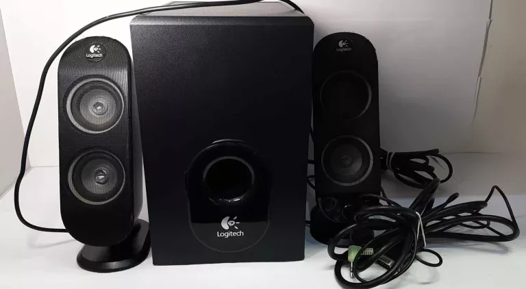 GŁOŚNIKI LOGITECH/2 GŁOŚNIKI/SUBUFER/KABEL