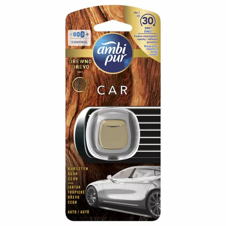 ODŚWIEŻACZ AMBI PUR CAR ZAPACH DREWNA DO 30 DNI
